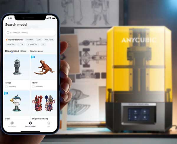 Ejemplo Anycubic APP para Photon M5S